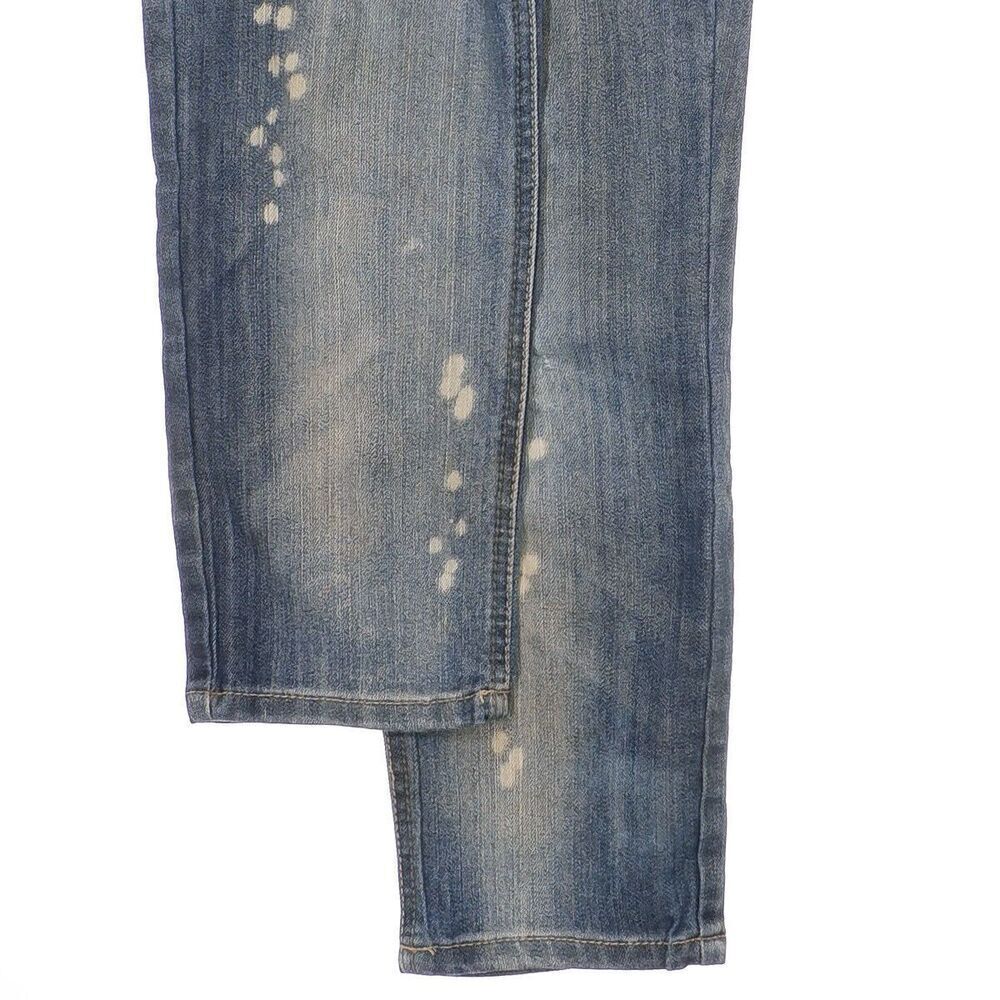 Mudd Jeans Juniors Size 11 Capri Distressed Splatter Dirty Wash Measures 30x24.5 - Picture 5 of 10
